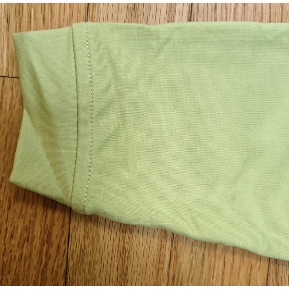 Peter Millar Mens S‎ Crown Sport Perth Melange Performance 1/4 Zip Yellow/Green - Picture 8 of 9
